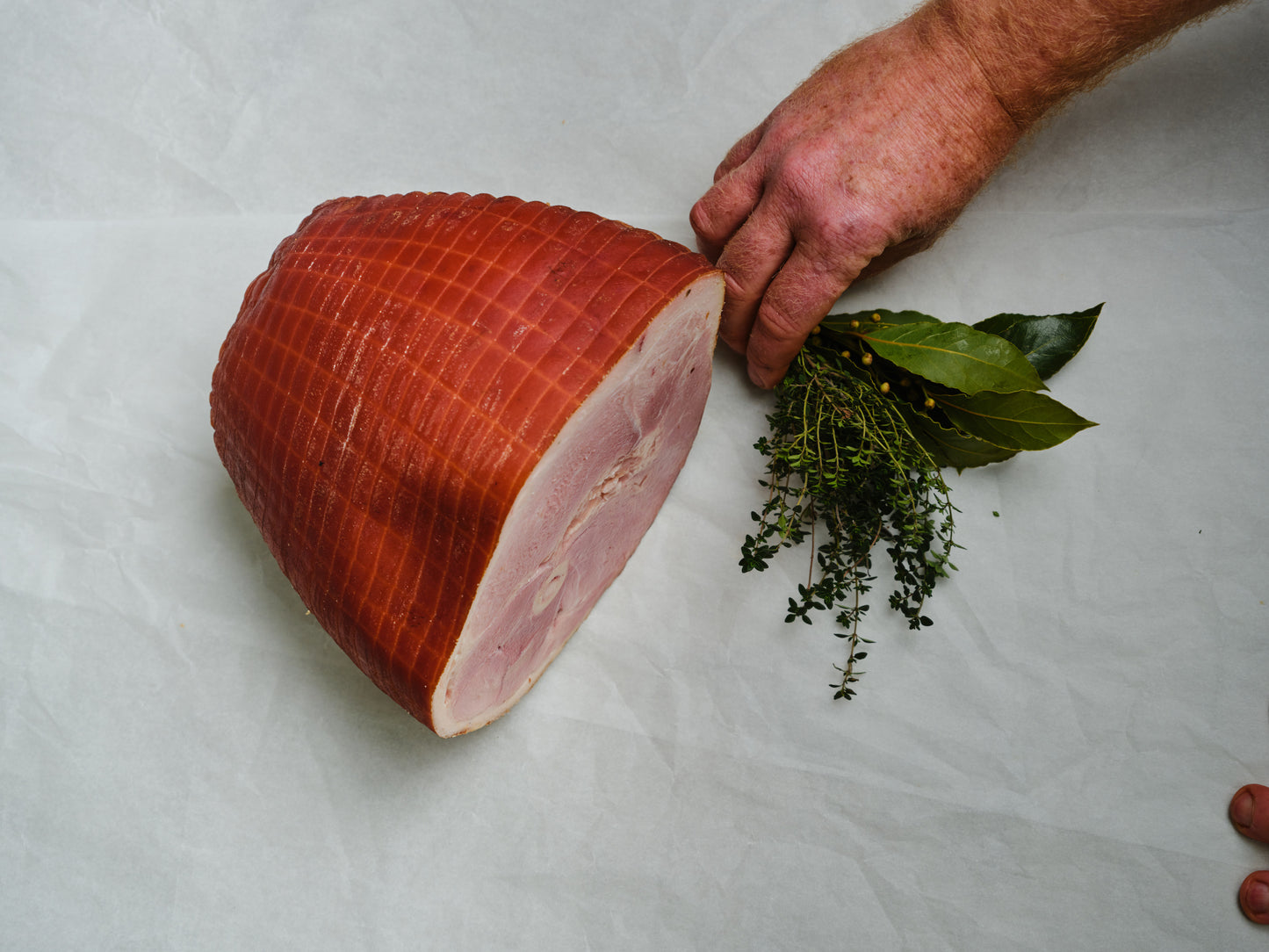 Half Triple Smoked Leg Ham (Low Nitrate) - Christmas