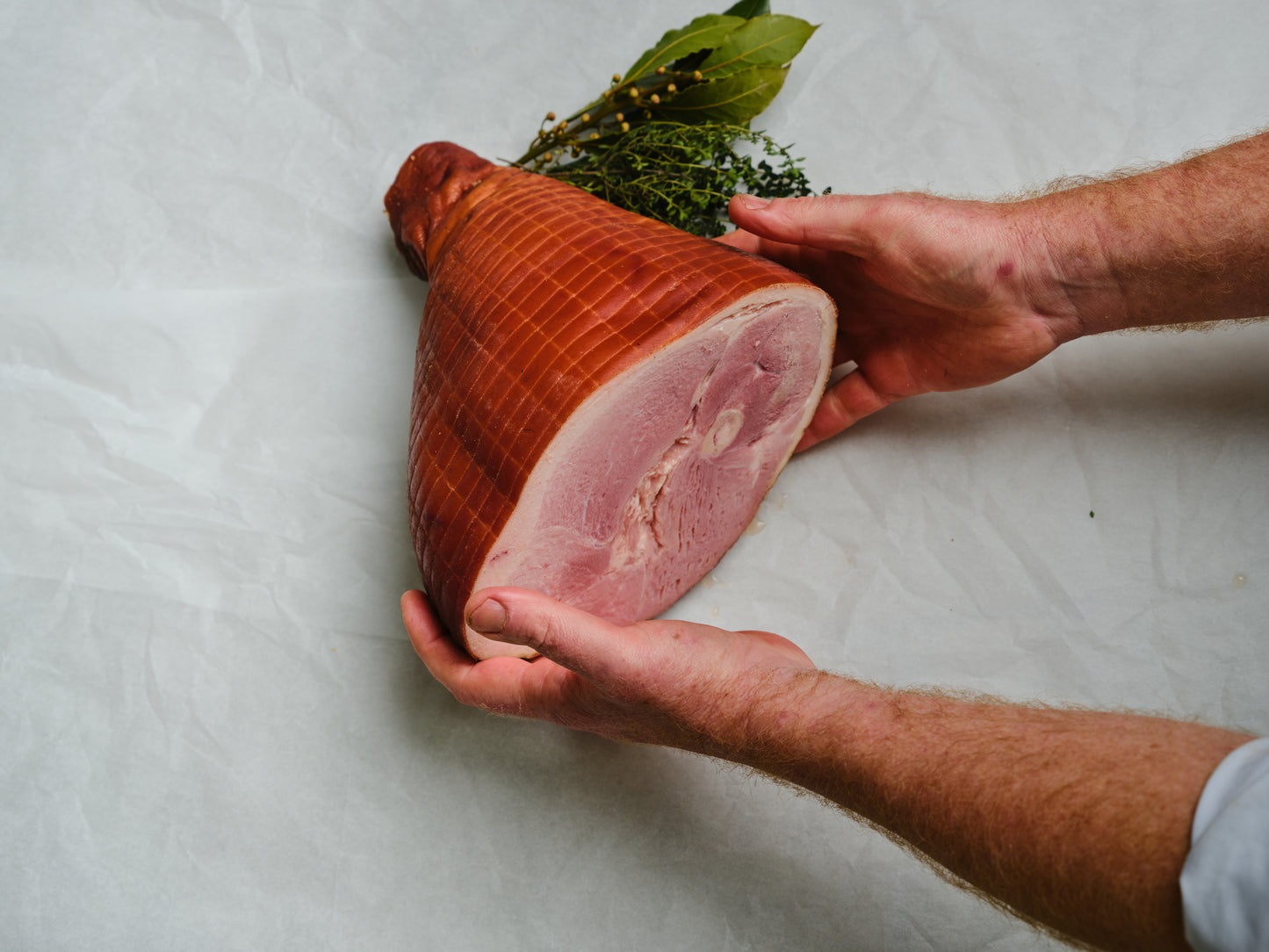 Half Triple Smoked Leg Ham (Low Nitrate) - Christmas